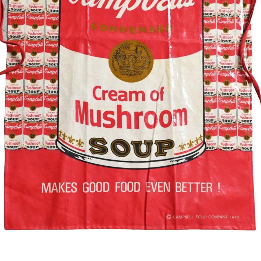 ビンテージ1980’sデッドストック!キャンベルスープ総柄プリントエプロン