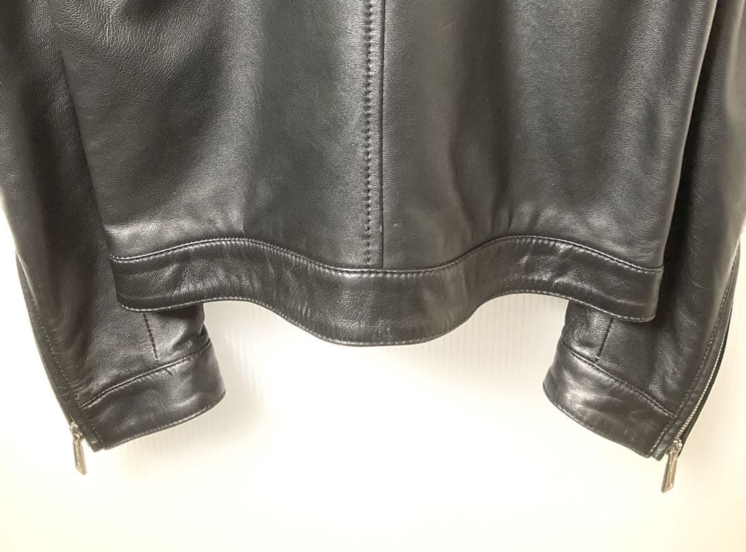 DSQUARED2 約35万円 Single Leather Jacket 44