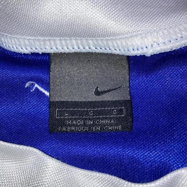 ナイキ ブラジル代表 2002 アウェー プラクティスシャツ 青 白 Lサイズ