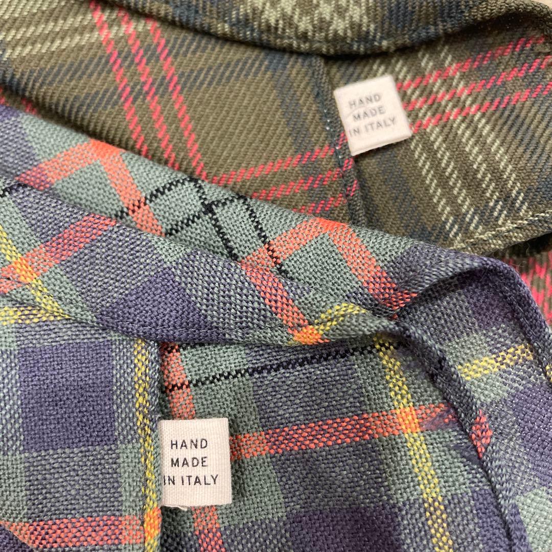 DOUBLE RＵ Co. チェック柄ネクタイ2本セット イタリア製