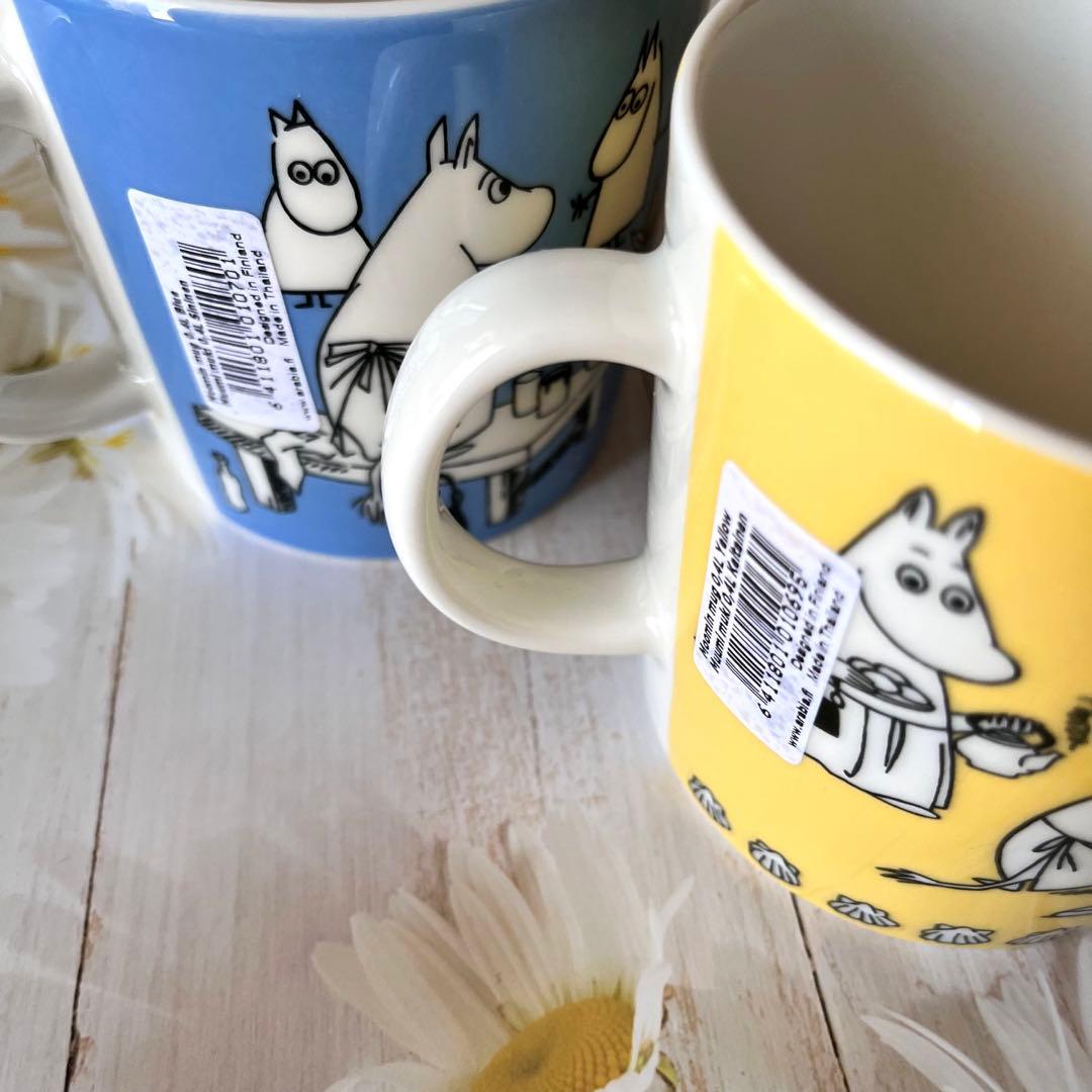 ♡アラビア　クロッカス プレート 復刻版　ムーミン　マグカップ　イエロー