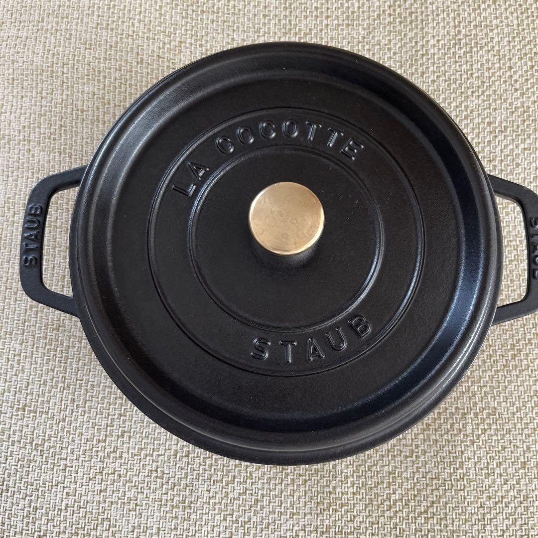 staubピコ ココット ラウンド 24cmストウブ ブラック