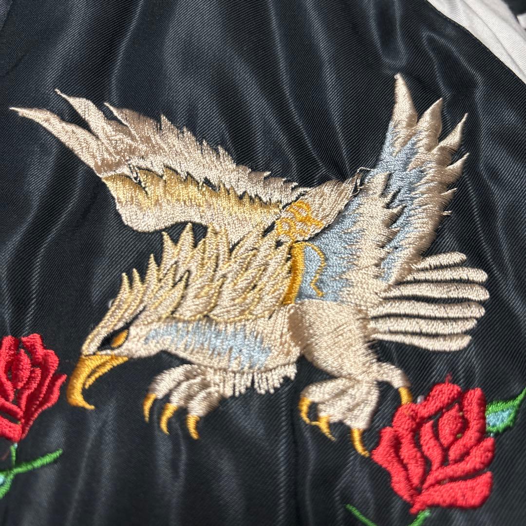 専用　テーラー東洋 サテン スカジャン 虎 鷹 刺繍 横田基地 1950