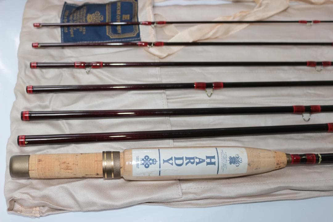 ハーディ　Hardy　デラックススマグラー　8.5ft　6番　7本継　革ケース付