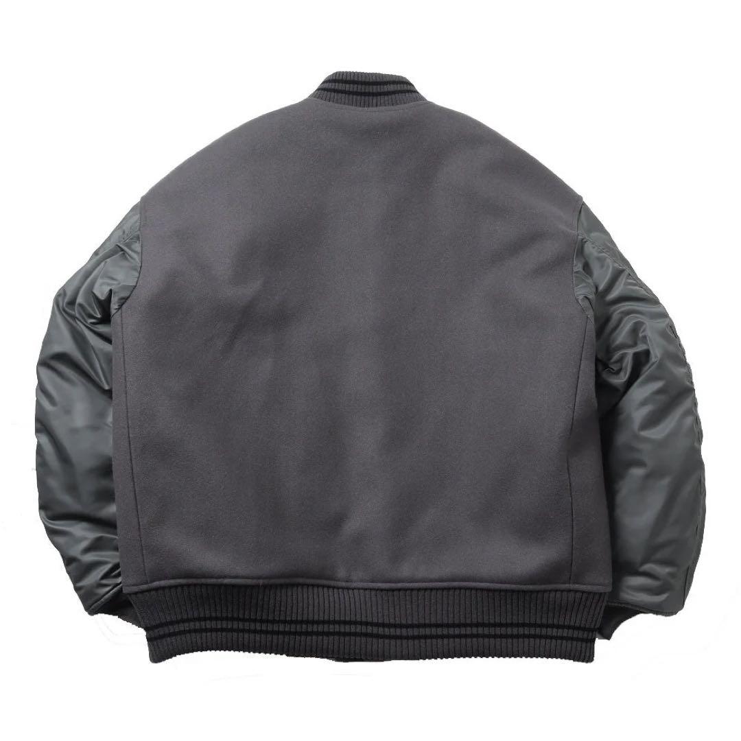 ジャケット・アウター MARKAWARE 23AW VARSITYJACKET WOOL MELTON