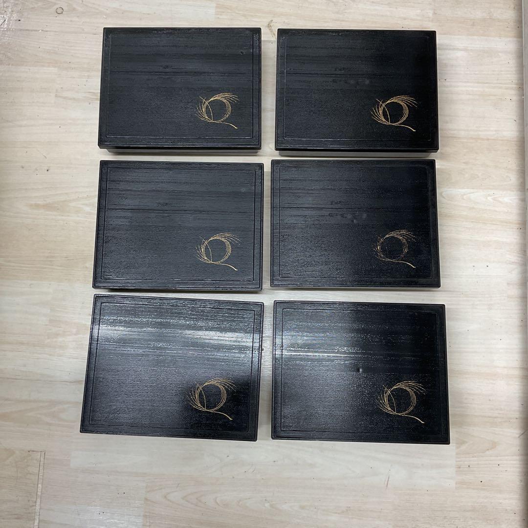 中古　松花弁当　弁当箱　器　料亭　割烹　6セット