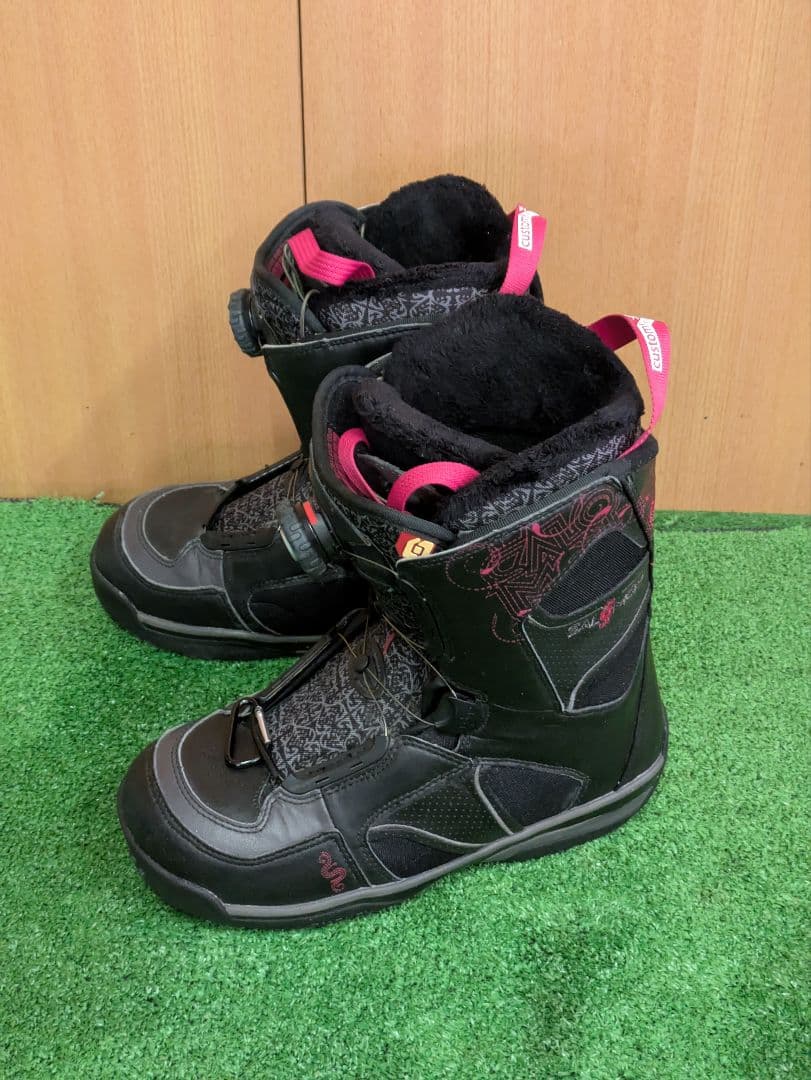 レディース4点セットスノーボードRide rapture138　ブーツ　サロモン