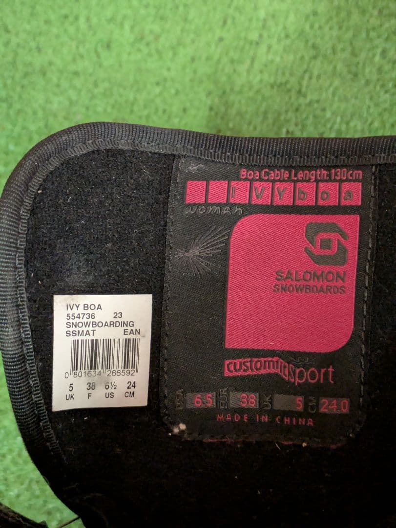 レディース4点セットスノーボードRide rapture138　ブーツ　サロモン