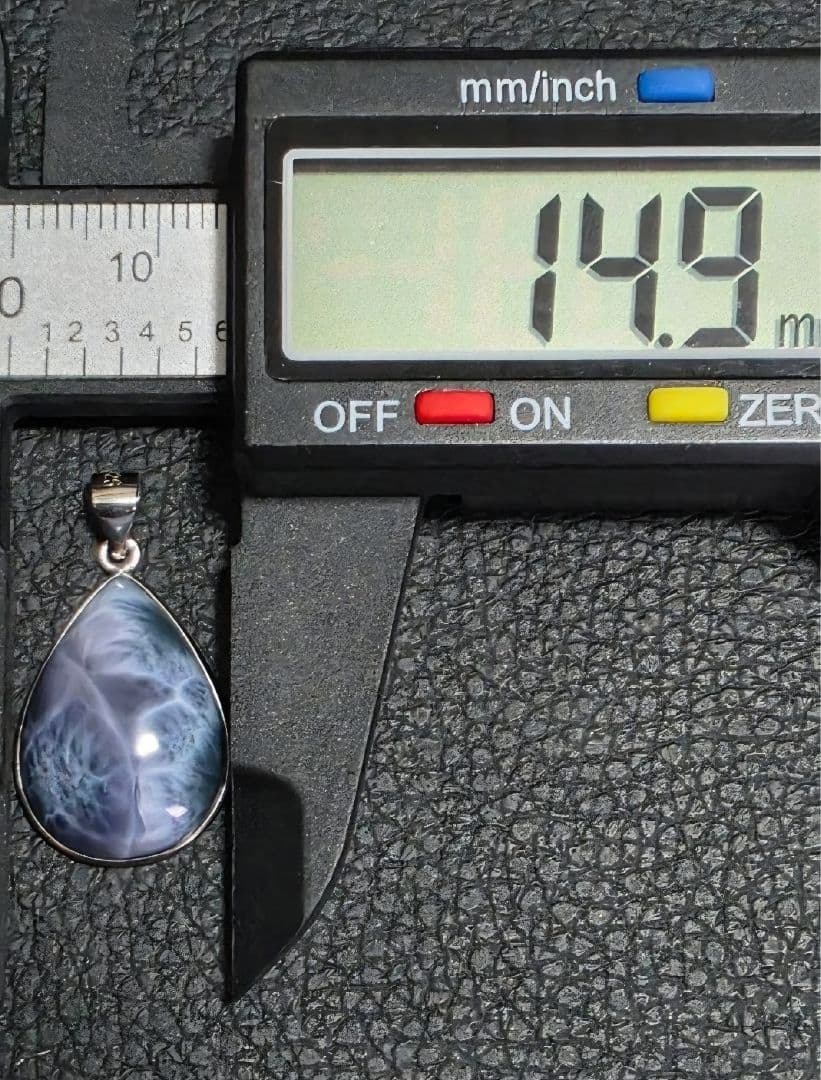 ドミニカ共和国産　ペクトライト　パープルラリマー　ペンダント　S925