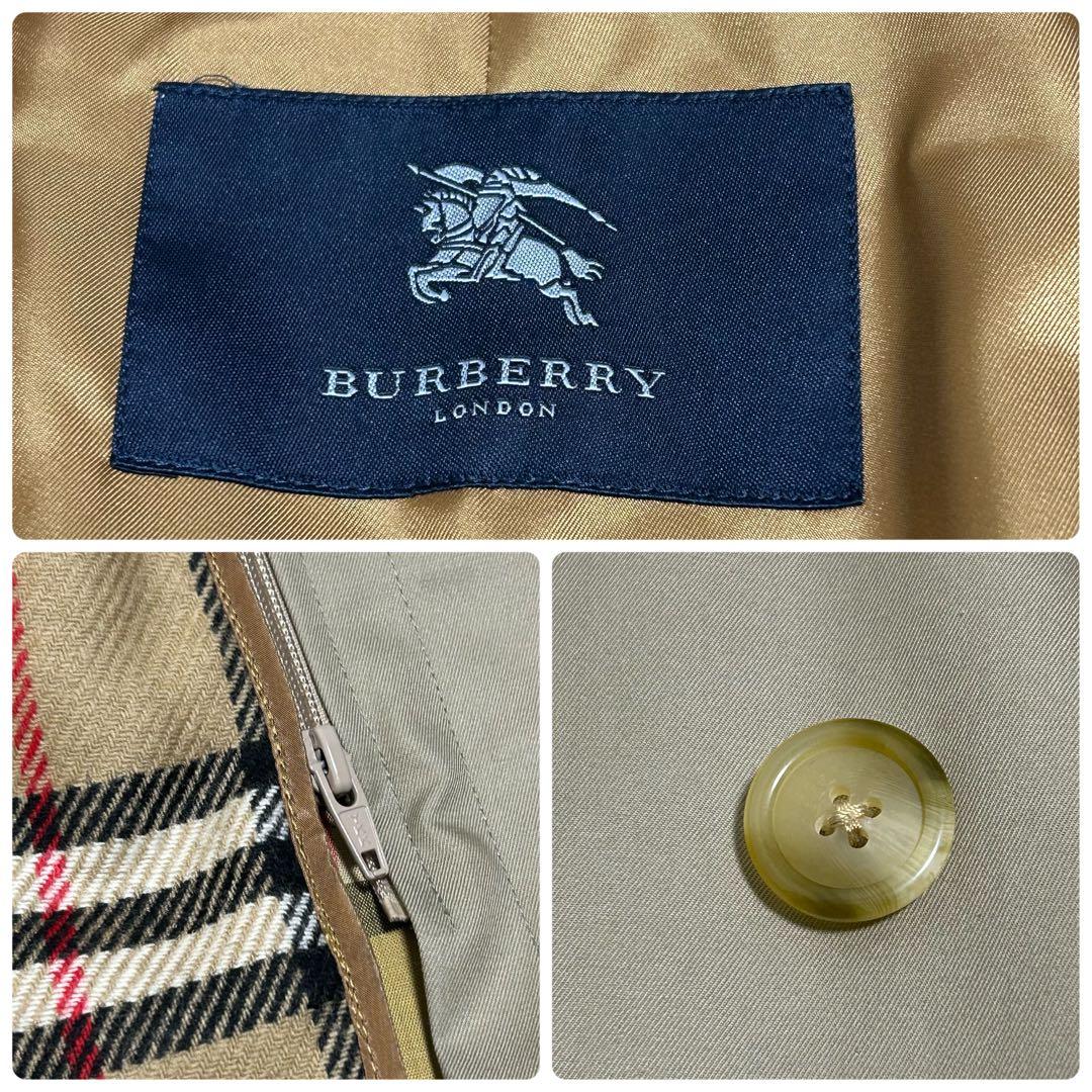 ✨極美品 バーバリーロンドン ステンカラーコート ライナー付き ブラウン