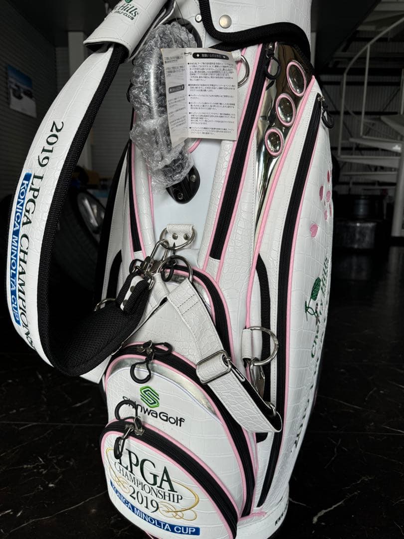 【新品】ゴルフキャディバック　日本女子プロゴルフ選手権限定