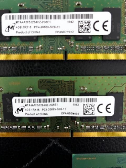 Micron PC4-2666V 4GB×5 20GB