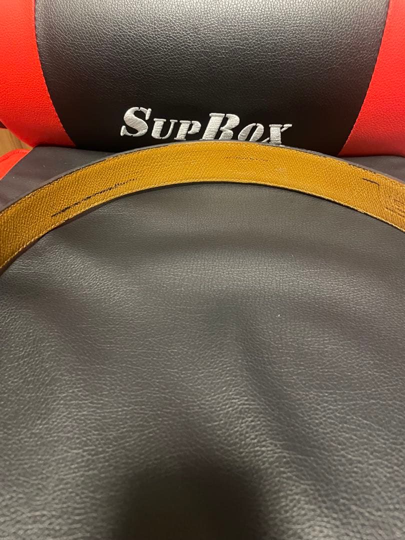 HERMES H字型バックル レザーベルト ブラック/ブラウン