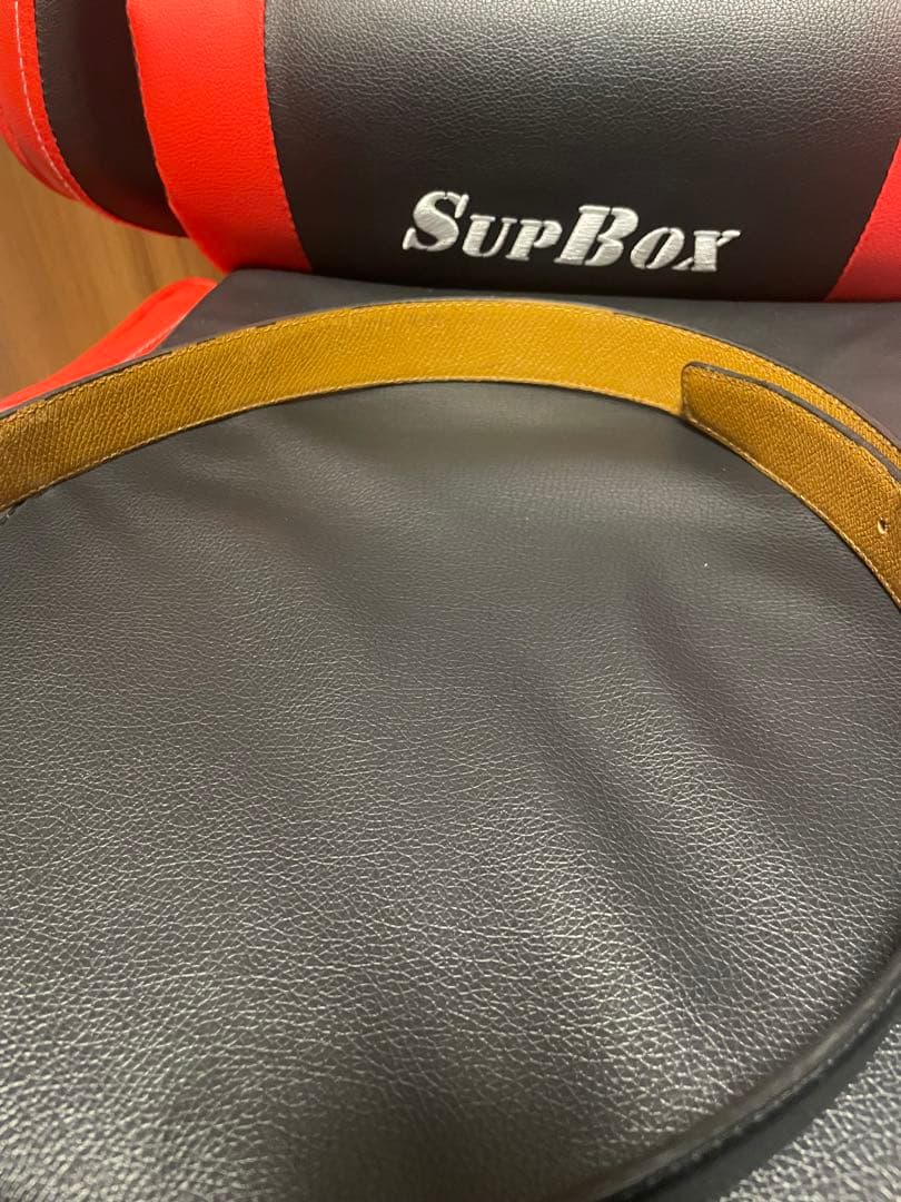 HERMES H字型バックル レザーベルト ブラック/ブラウン