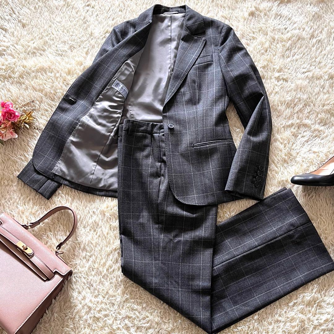 【極美品】高級 ALPE SOLIVO レディーススーツ 3点セット イタリア