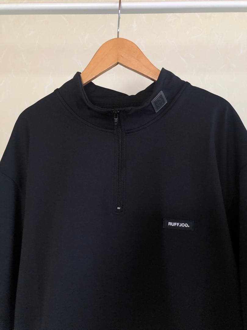 RUFFLOG HALF ZIP MOCK NECK SHIRT サイズXXL