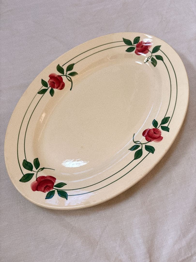 フランスアンティーク　オーバル皿