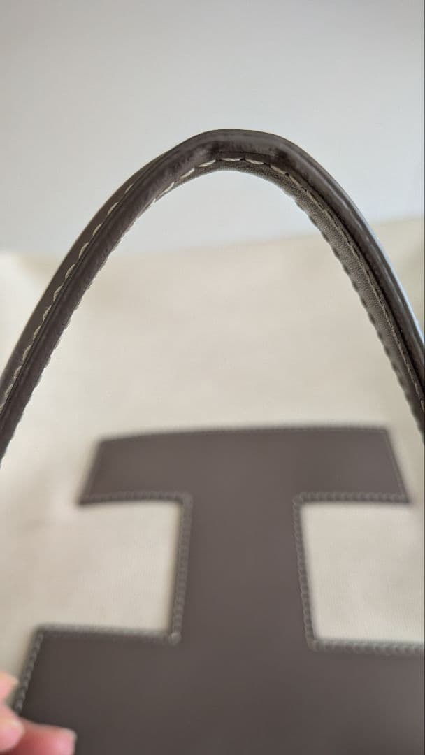 イアクッチ　キャンバストートM グレージュ