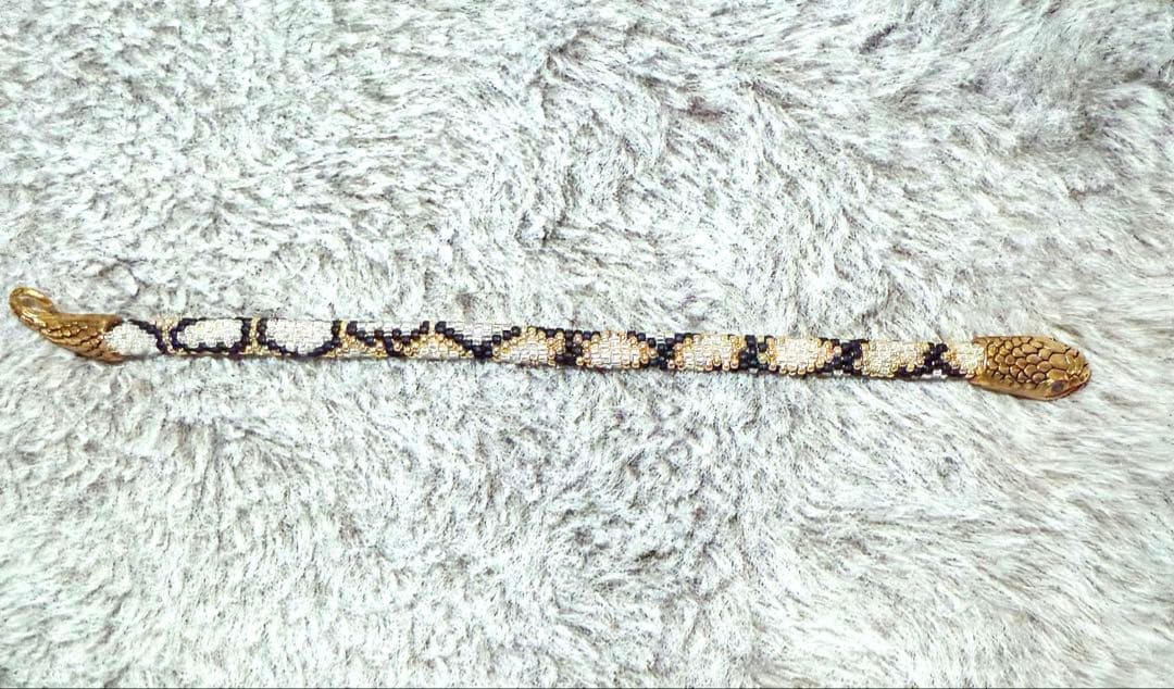 PRIMA! nishiki classic white 蛇ブレスレット