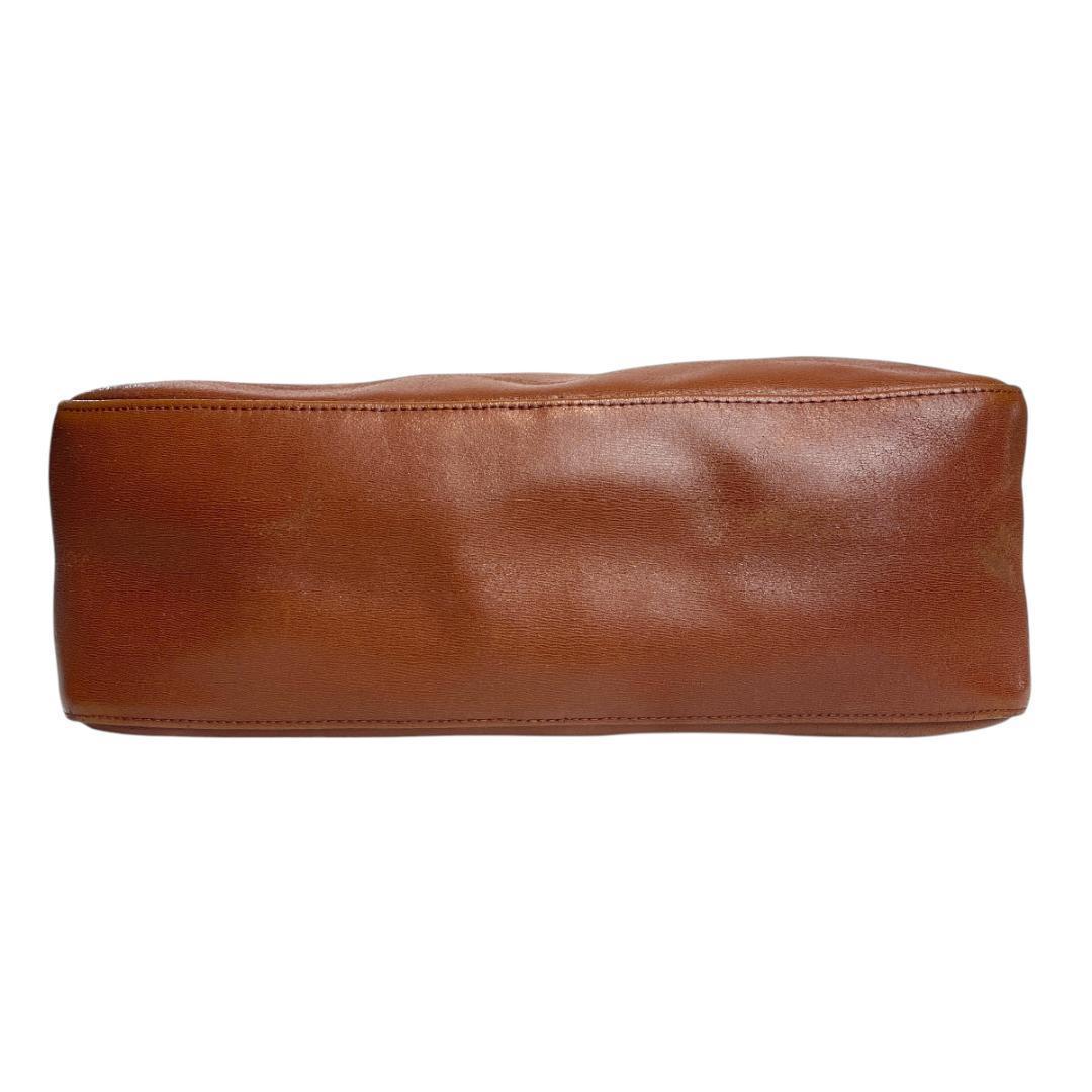 良品 LONGCHAMP 2865 ボストンバッグ バンブー オールレザー