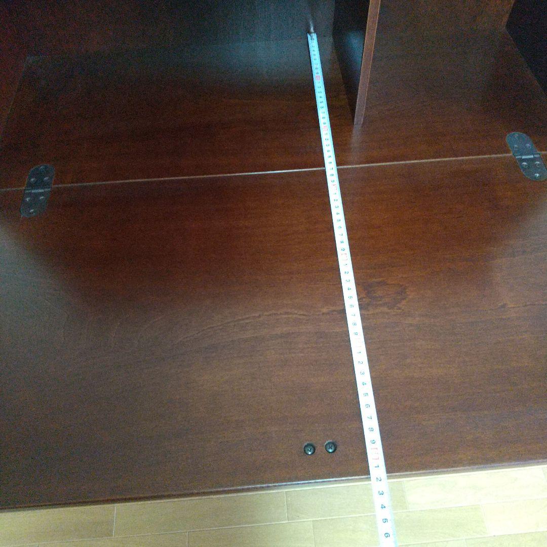 ライティングビューロー 天然木 引き出し 机 収納 折り畳み