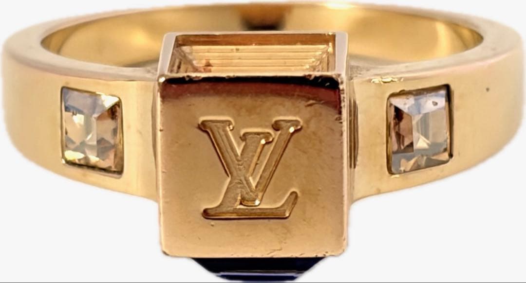 ルイヴィトン M65098 バーグ ギャンブル ゴールド リング L 約16号