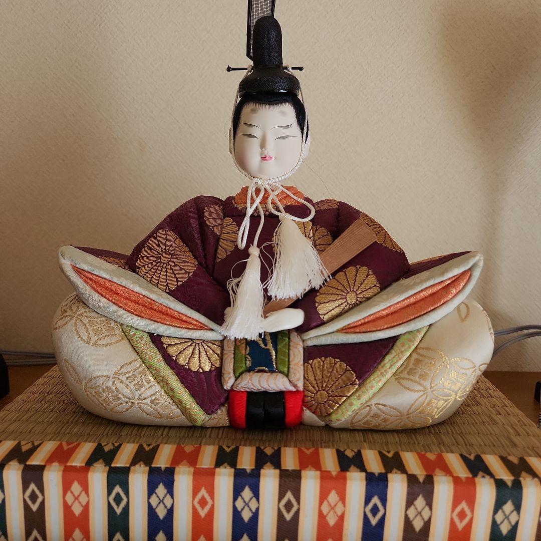 木目込み雛人形 親王飾り(大きめ)雪洞セット