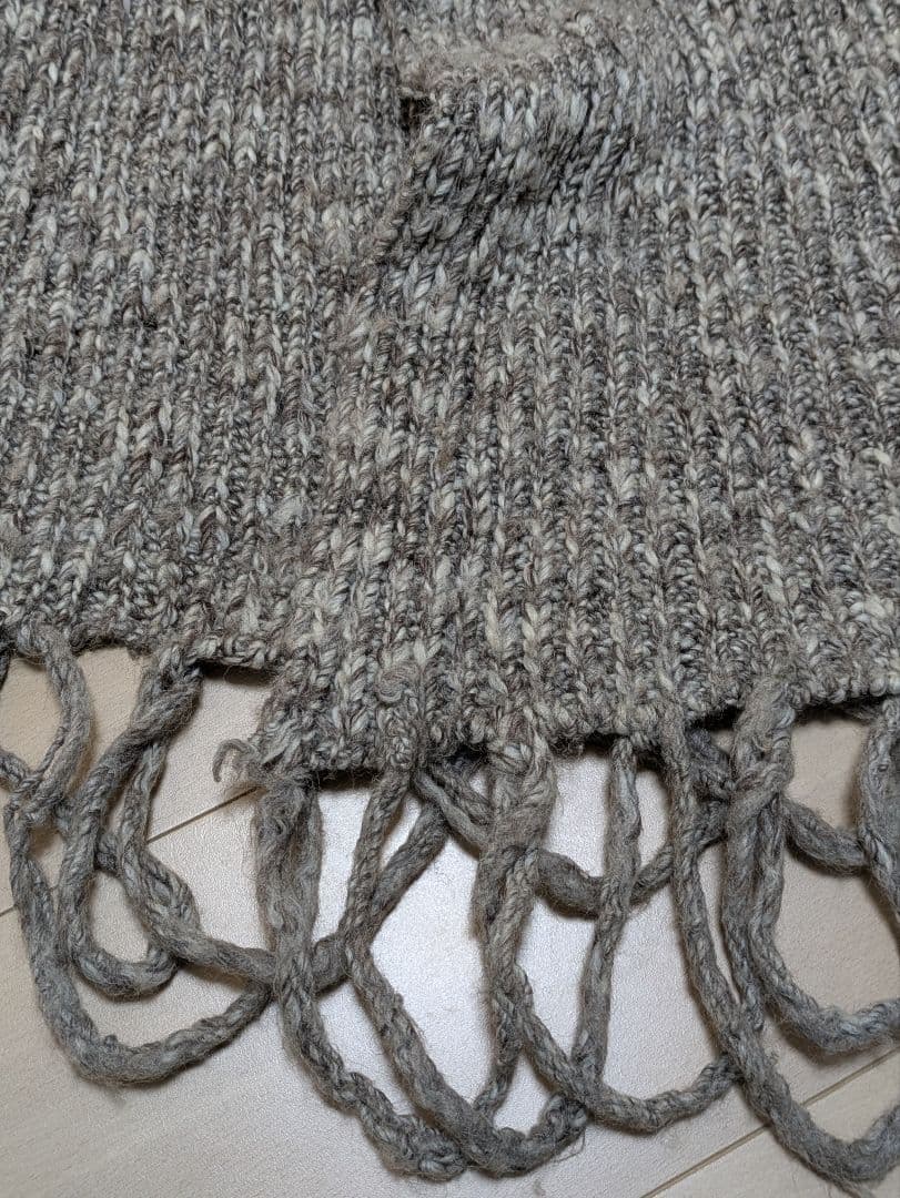 Diorロングニットフリンジマフラー