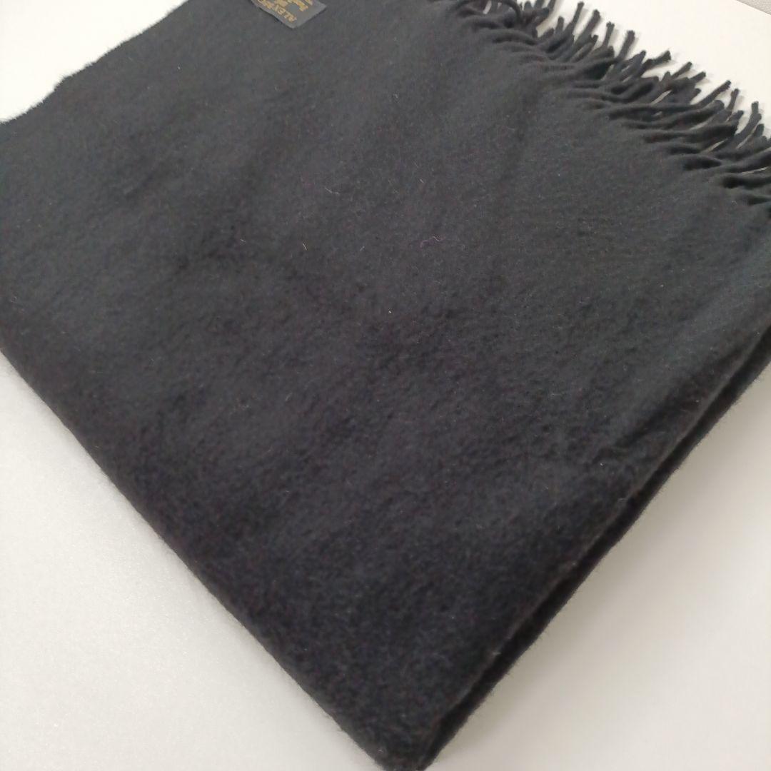 Alex Begg アレックスベグ 大判ストール カシミヤ100% ブラック