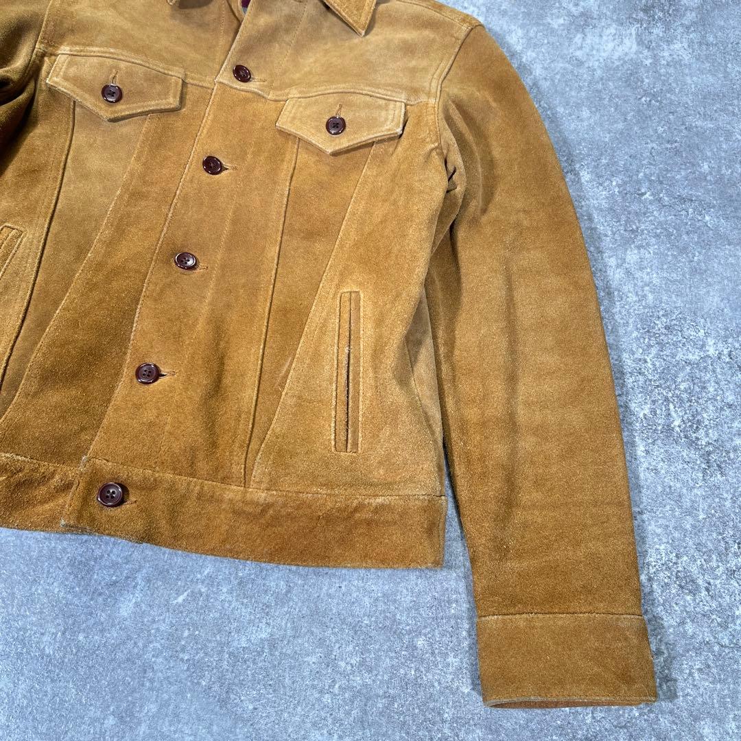 Collective スエード　トラッカージャケット　L　3rd Gジャン 牛革
