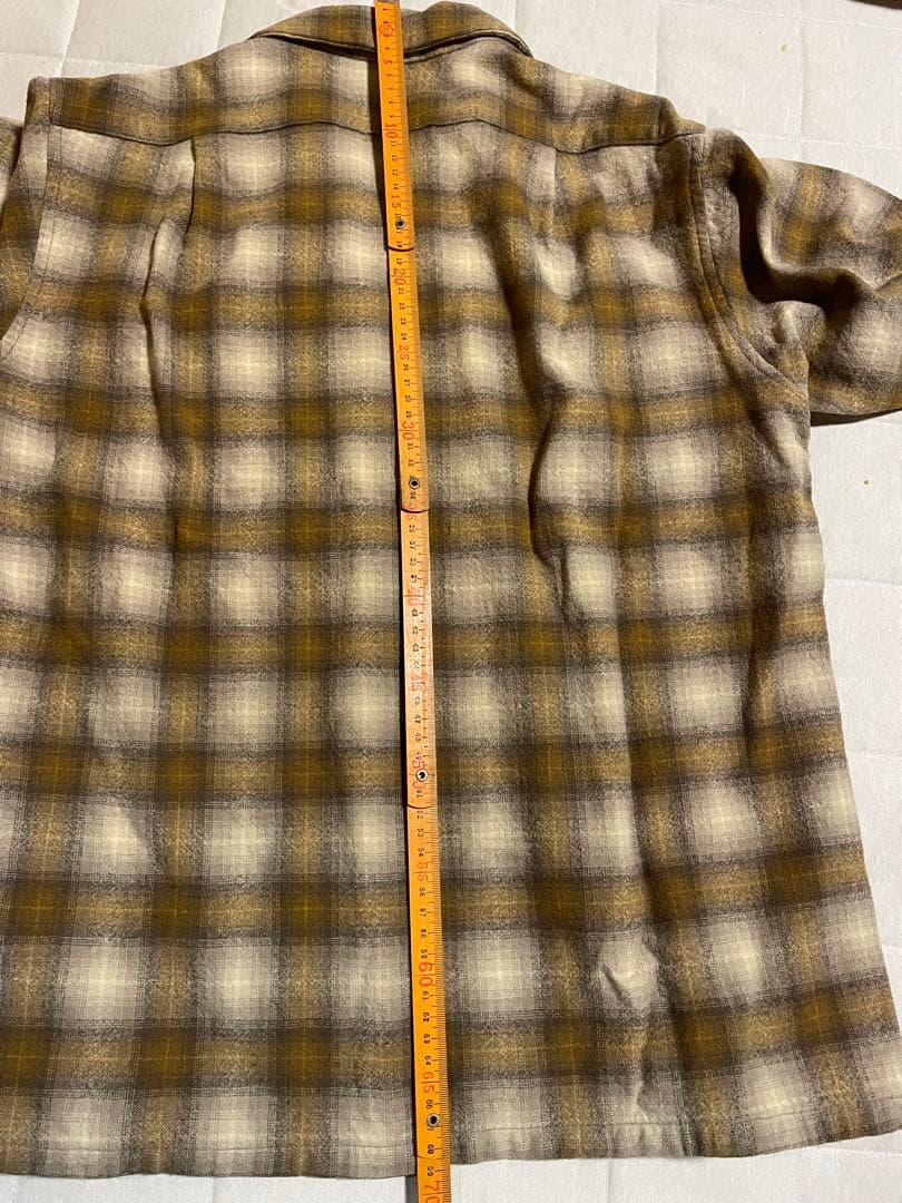 Pendleton オンブレー　60's ボードシャツ　ブラウン系　美品　シャド