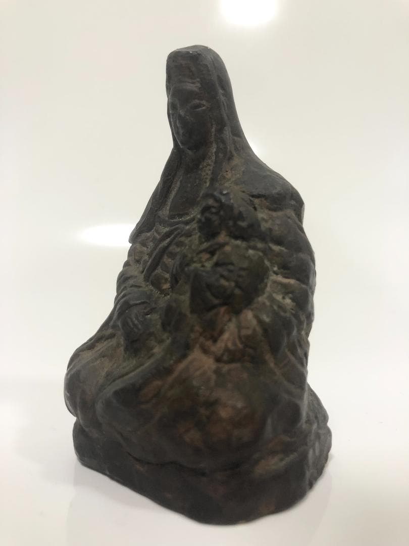 隠れキリシタン 観音置物 木彫風 仏像