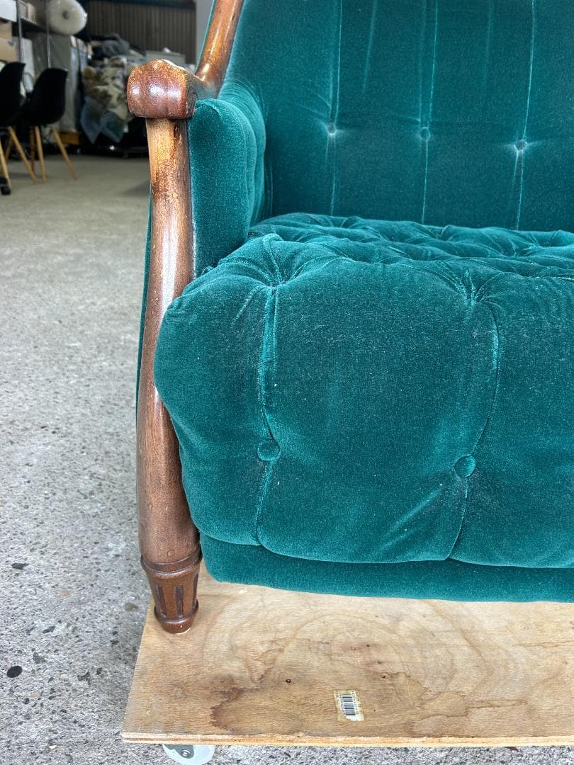 ②maruni マルニ木工 ベルサイユ アームチェア ヴィンテージ グリーン