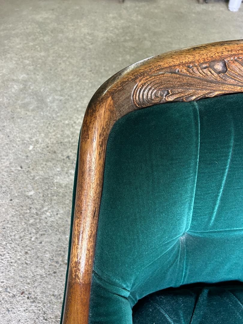 ②maruni マルニ木工 ベルサイユ アームチェア ヴィンテージ グリーン