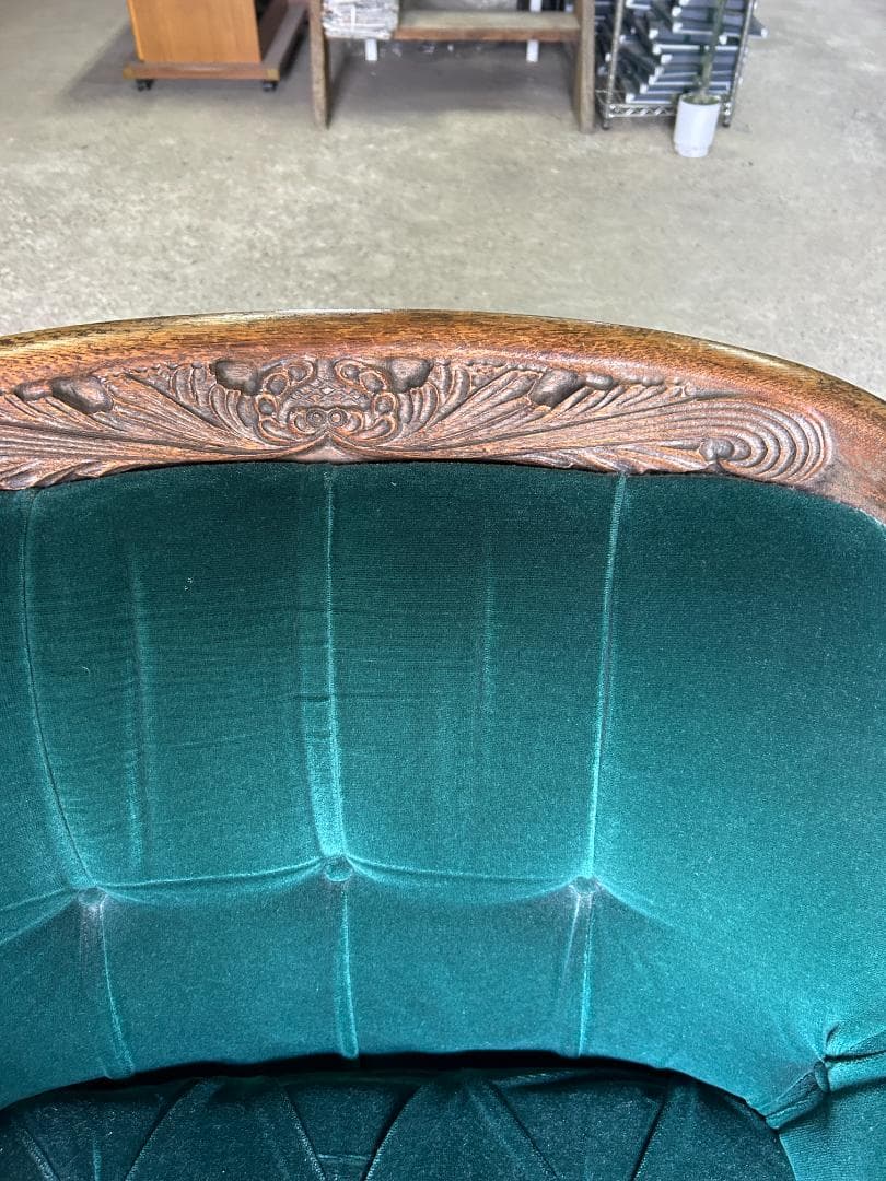 ②maruni マルニ木工 ベルサイユ アームチェア ヴィンテージ グリーン