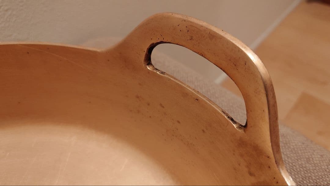 希少 有次 平井鋳造所 30cm 3mm厚 砲金 天ぷら鍋 送料込み