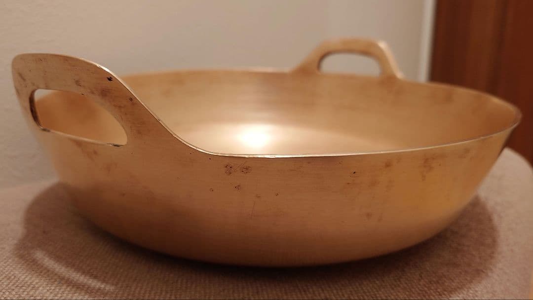 希少 有次 平井鋳造所 30cm 3mm厚 砲金 天ぷら鍋 送料込み