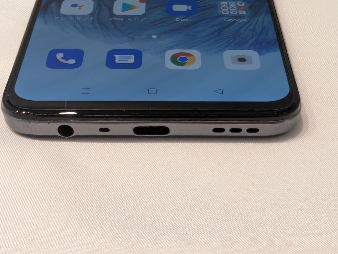 【良品・純正充電器付】OPPO A73 ネイビーブルー SIMフリー