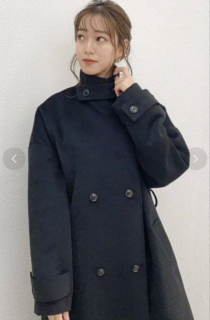 R*様 dazzlin スタンドカラーロングオーバーコート　2way