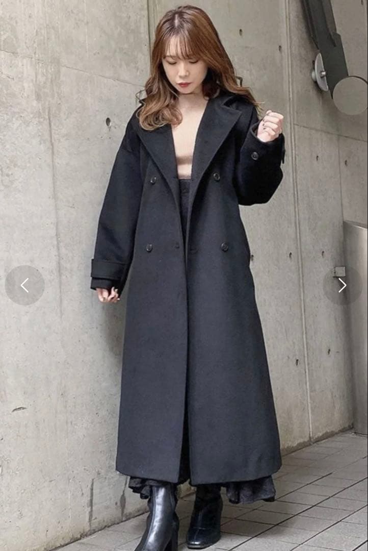 R*様 dazzlin スタンドカラーロングオーバーコート　2way