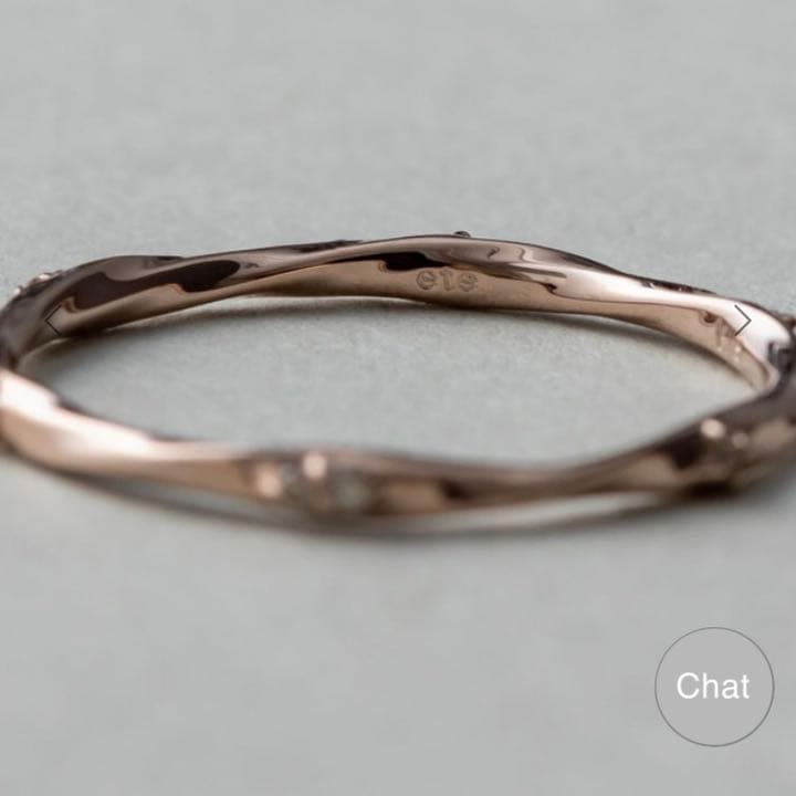 K18MPG レイヤード ダイヤモンド ツイスト リング