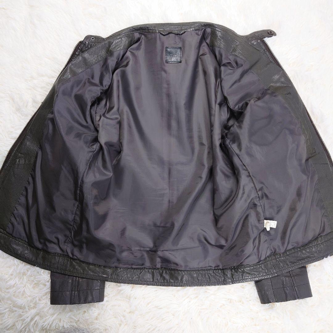 美品!! GAP ギャップ レザー シングル ライダース ジャケット