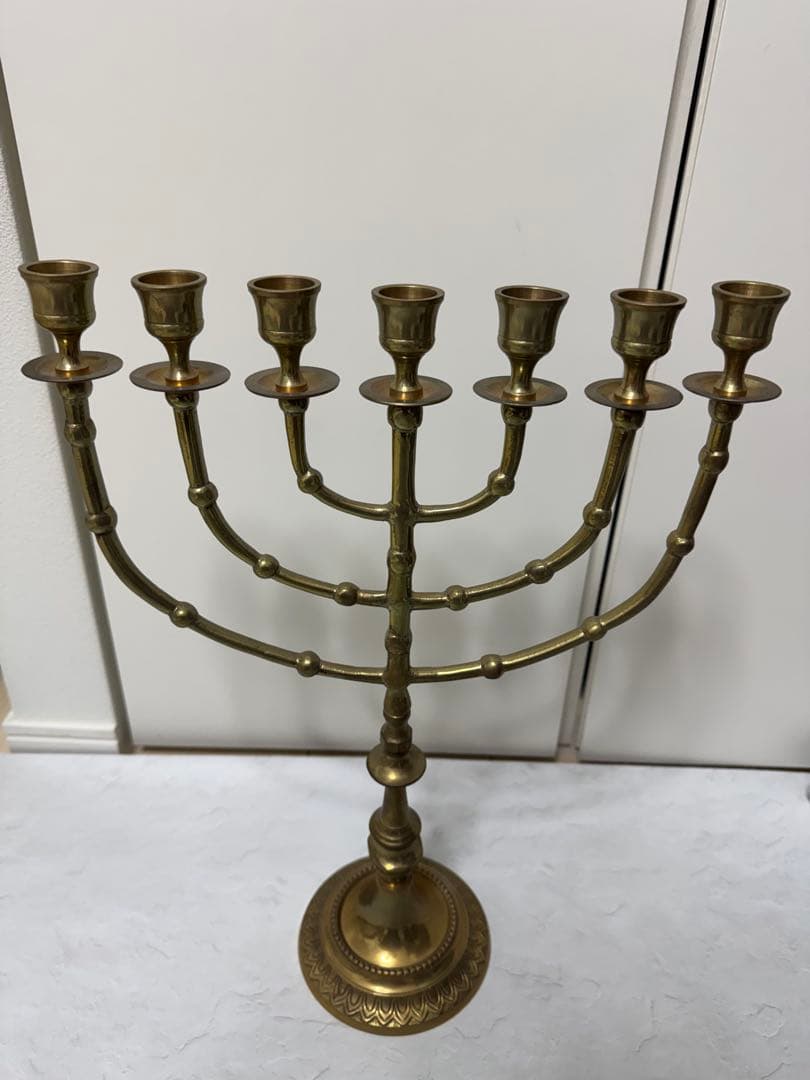 【yamamoto】真鍮製 メノラー（イスラエル ユダヤ教の祭具）