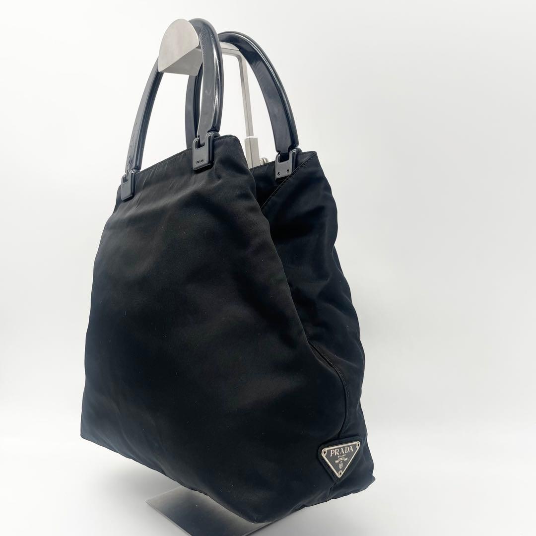 PRADA 三角ロゴ　トートバッグ　ハンドバッグ　ナイロン　ブラック