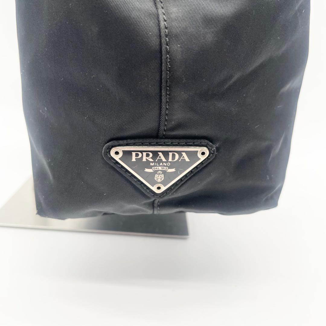 PRADA 三角ロゴ　トートバッグ　ハンドバッグ　ナイロン　ブラック