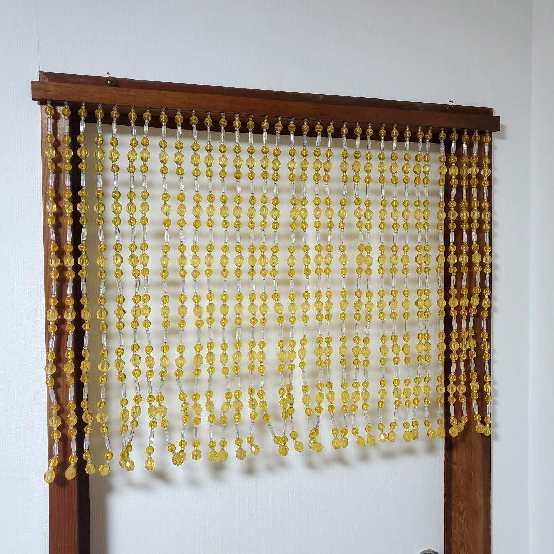 レトロポップ　珠暖簾　ビーズ暖簾　のれん　ビーズカーテン