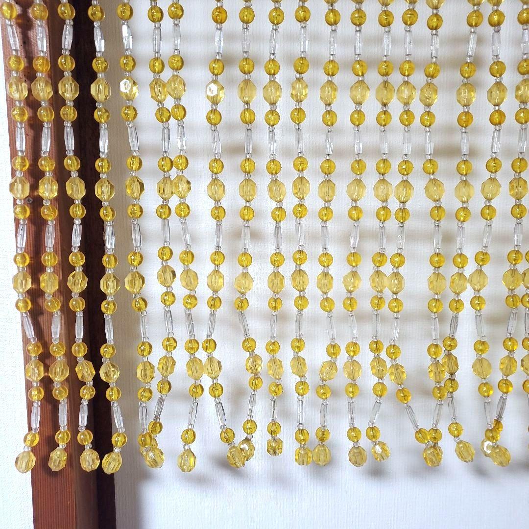 レトロポップ　珠暖簾　ビーズ暖簾　のれん　ビーズカーテン