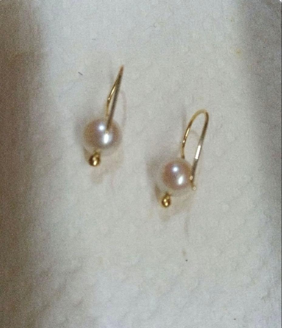 ミズキ パール ダイヤ フックピアス　MIZUKI ロンハーマン