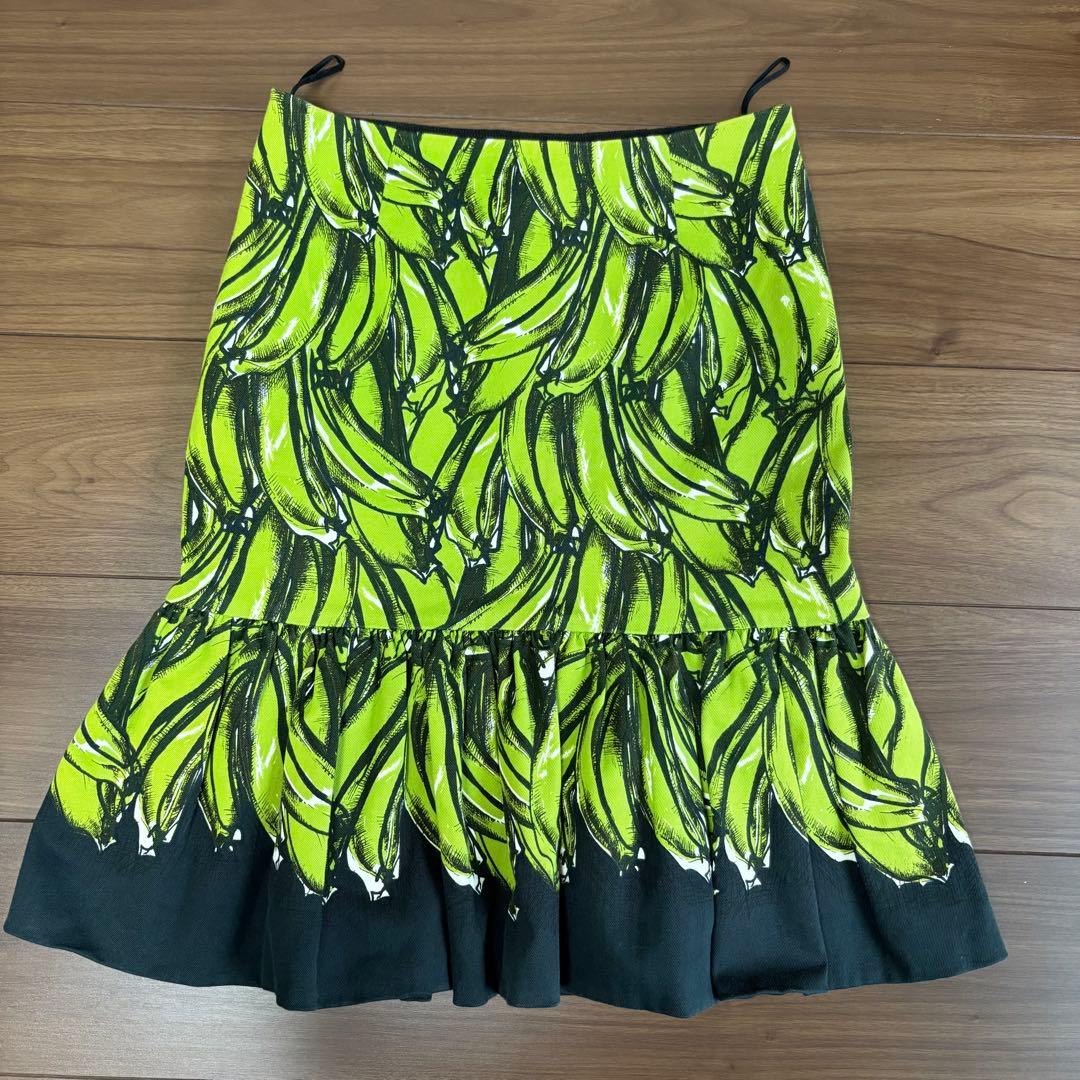 美品　PRADA バナナ柄スカート