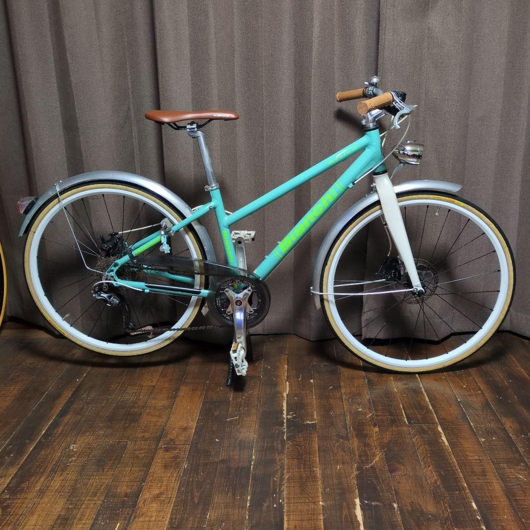 たかお君 クロスバイク Bianchi ATTIVO ママチャリ風